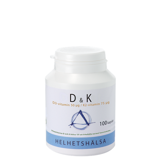 D & K vitamin, 100 kapslar