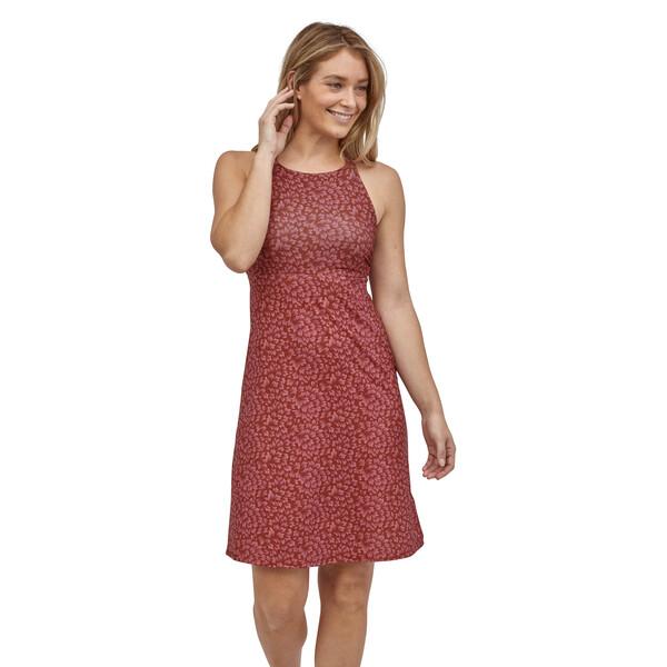 Patagonia Women's Magnolia Spring Dress - Recycled Polyester, Kelp Revival: Mangrove Red / S