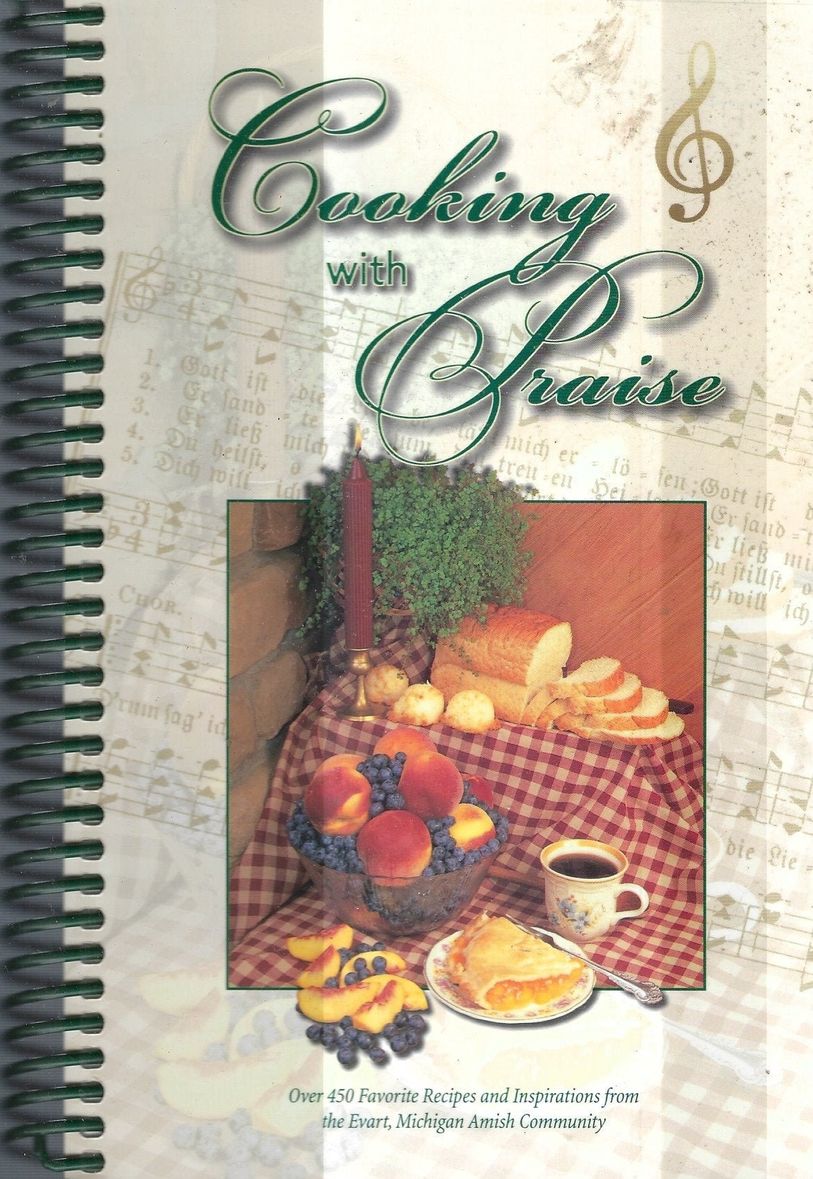 Evart Michigan Vintage Amish Community Ethnic Cooking With Praise Cookbook Mi Favorite Recipes Collectible Souvenir Rare Local Cook Book