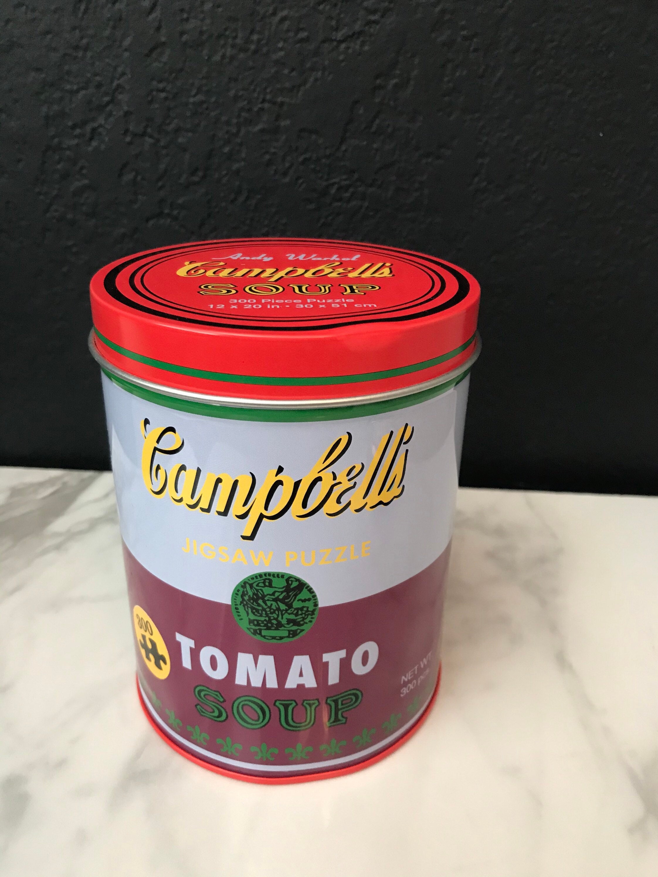 Andy Warhol Campbells Tomato Soup Puzzle Tin Mudpuppy 300 Pieces Jigsaw Pop Art