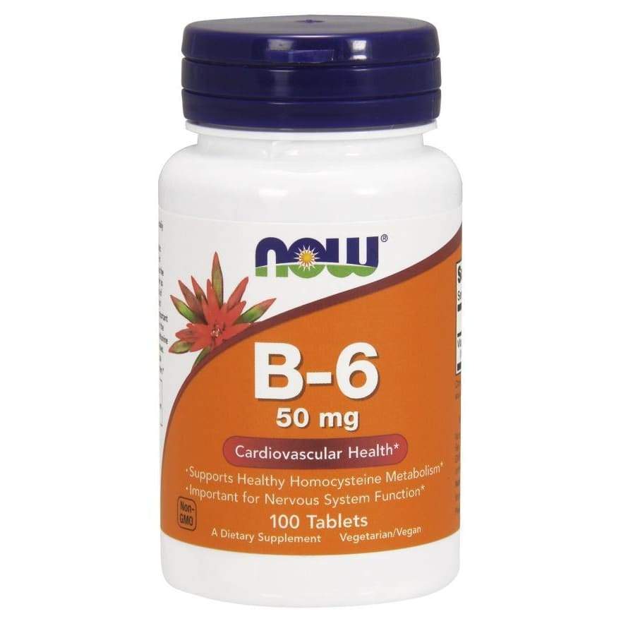 Vitamin B-6, 50mg - 100 tablets