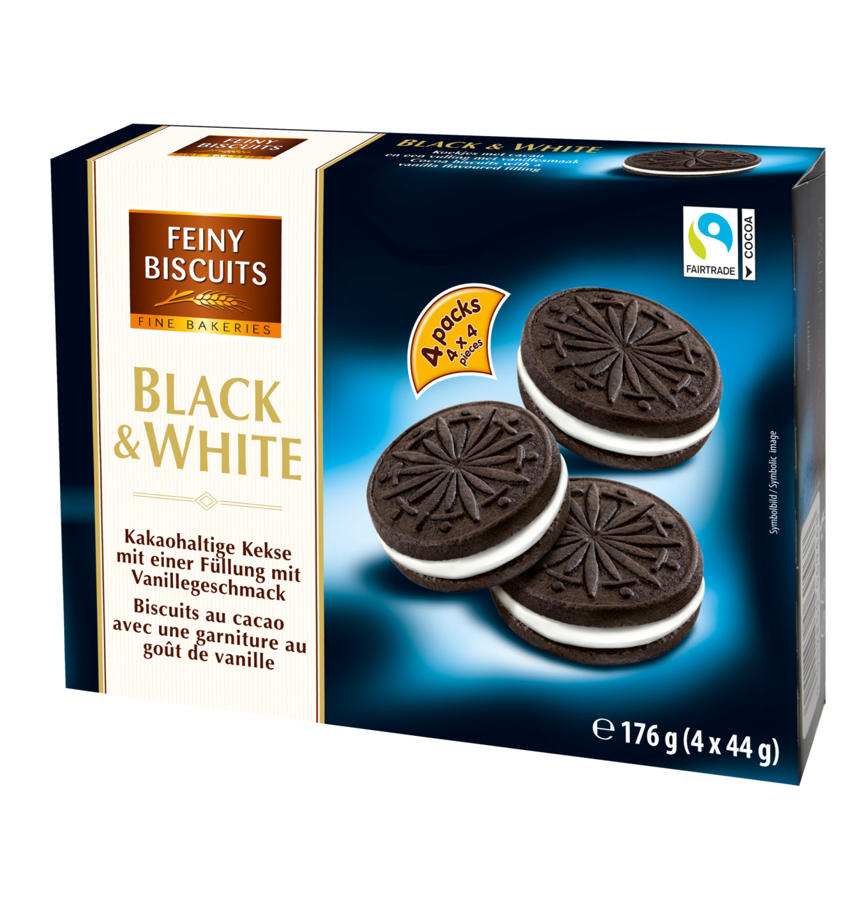 Feiny Biscuits - Black & White 4-pack