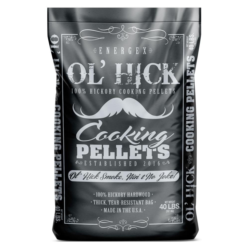 Bear Mountain BBQ Ol' Hick Cooking Pellets Hickory Smoker Grilling Cooking Pellets, 40 Pound Bag | 184448