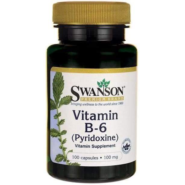 Vitamin B-6 (Pyridoxine), 100mg - 100 caps