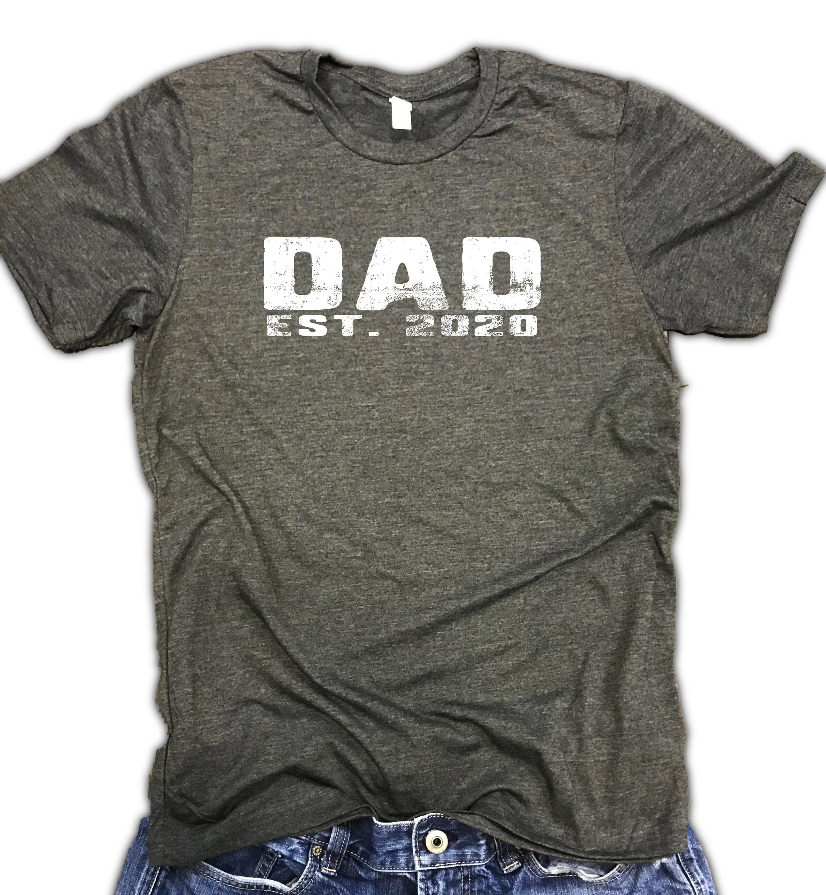 Dad Est 2020 Soft Blend Unisex Shirt - Expecting Dad Shirt, New Gift, Daddy Shirt, Dad Shirt Christmas