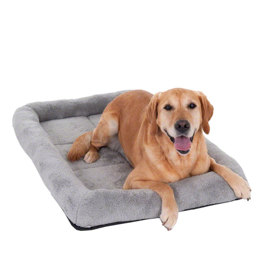 Snuggle Cushion for Dog Carriers and Crates - Grey - Size M: 77 x 55 x 10 cm (L x W x H)