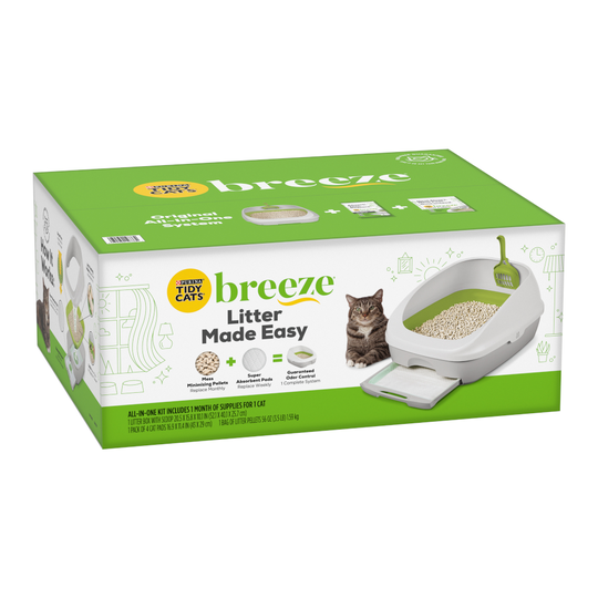 Buy Purina Tidy Cats Breeze Cat Litter System Starter Set Litter Tray 1 Month Supply Online