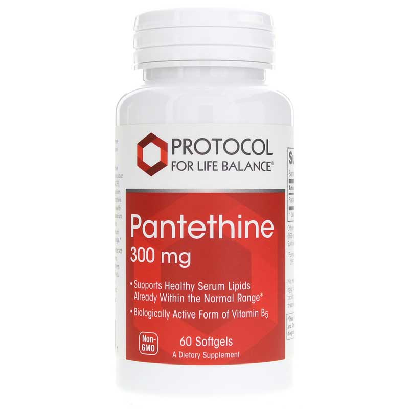 Protocol For Life Balance Pantethine 300 Mg 60 Softgels