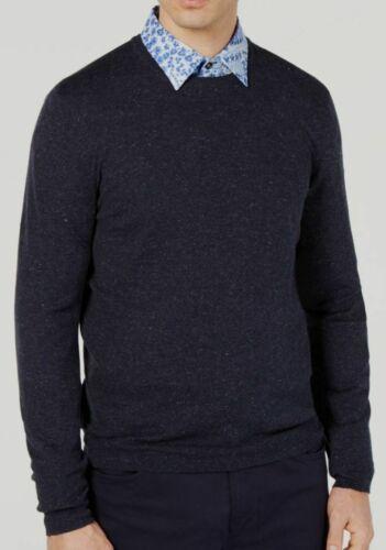 Tasso Elba Men's Cotton Blend Lightweight Crewneck Sweater Navy Size XL
