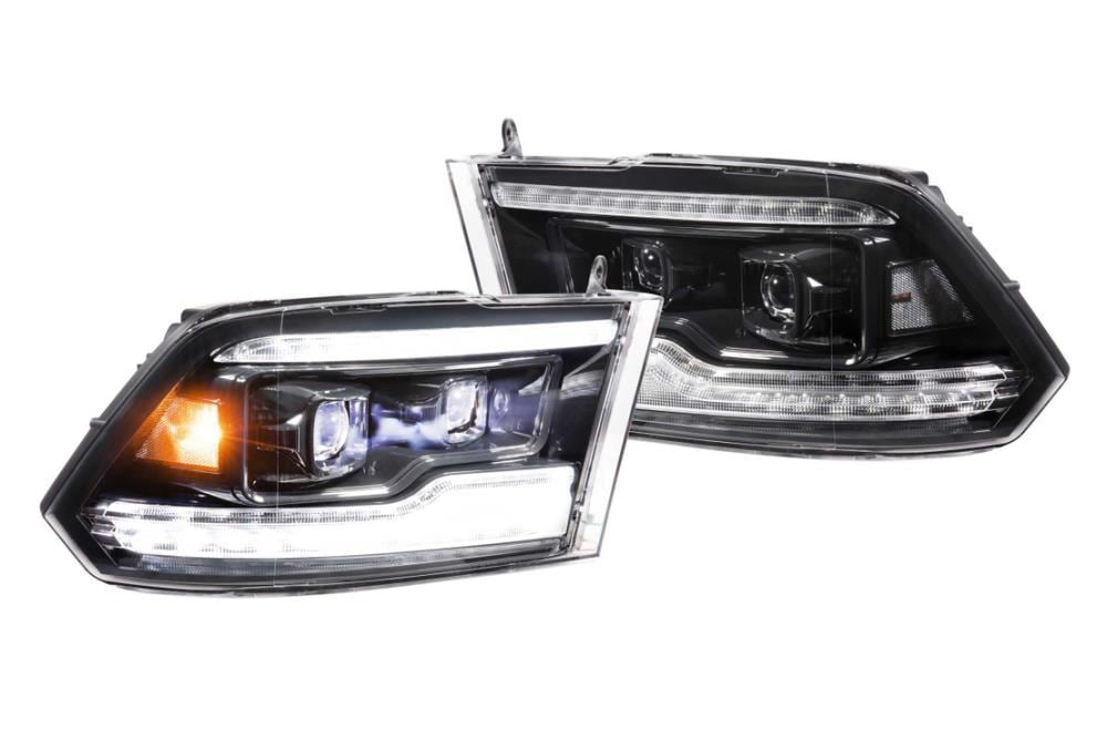 Morimoto XB LED Headlight Plug and Play Complete Replacement Housing Assembly: Dodge Ram (09-18) (Set/Black) | LF520