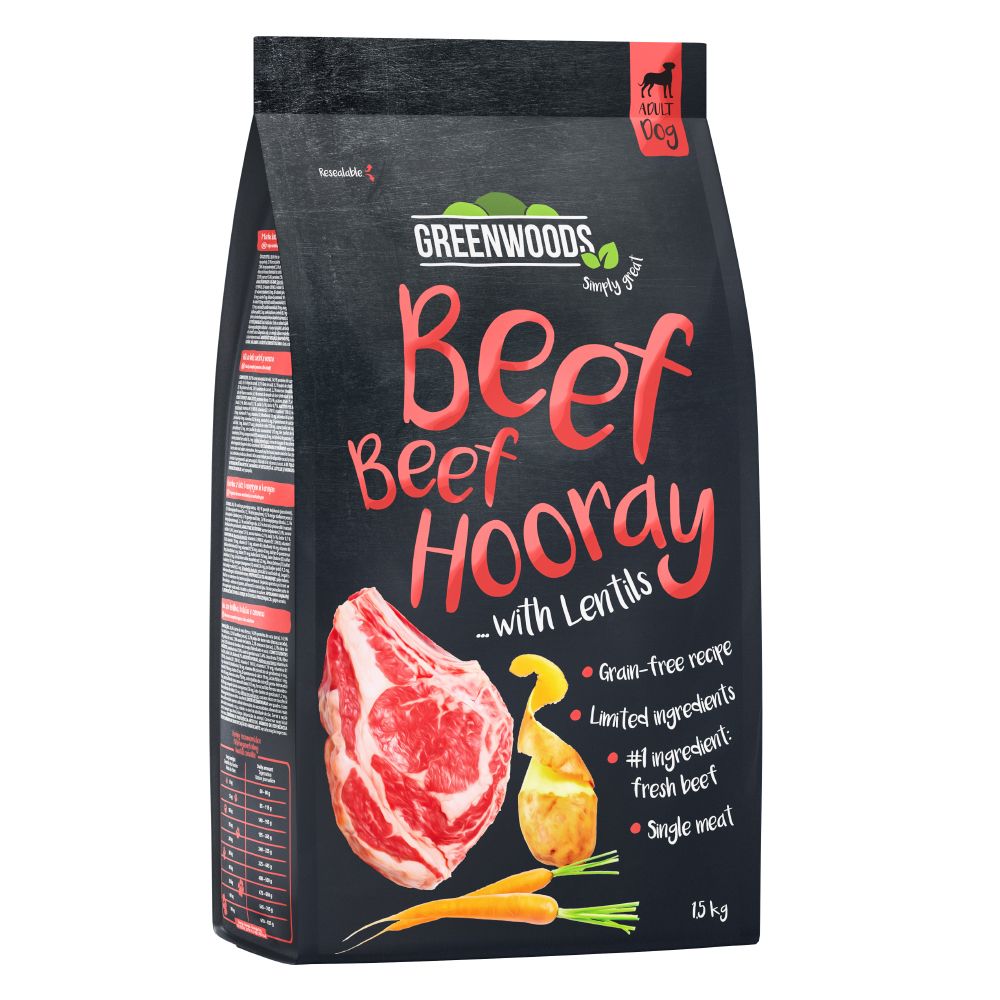 Greenwoods Beef with Lentils, Potatoes & Carrots - Economy Pack: 2 x 12kg