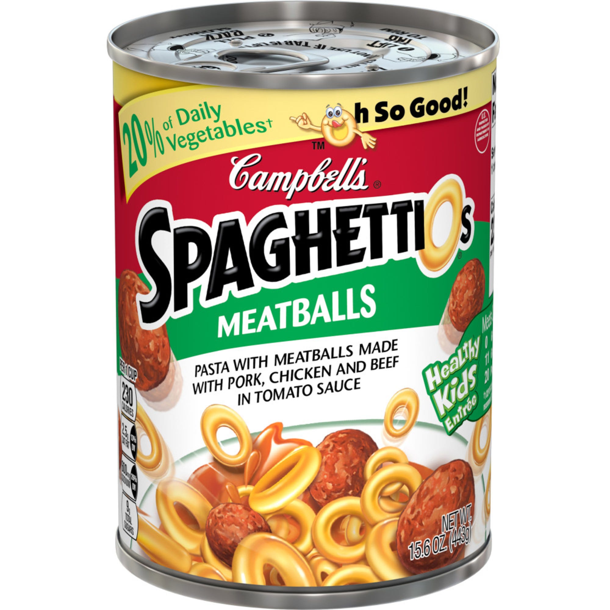 Campbell's SpaghettiO's with Meatballs - 15.6 oz
