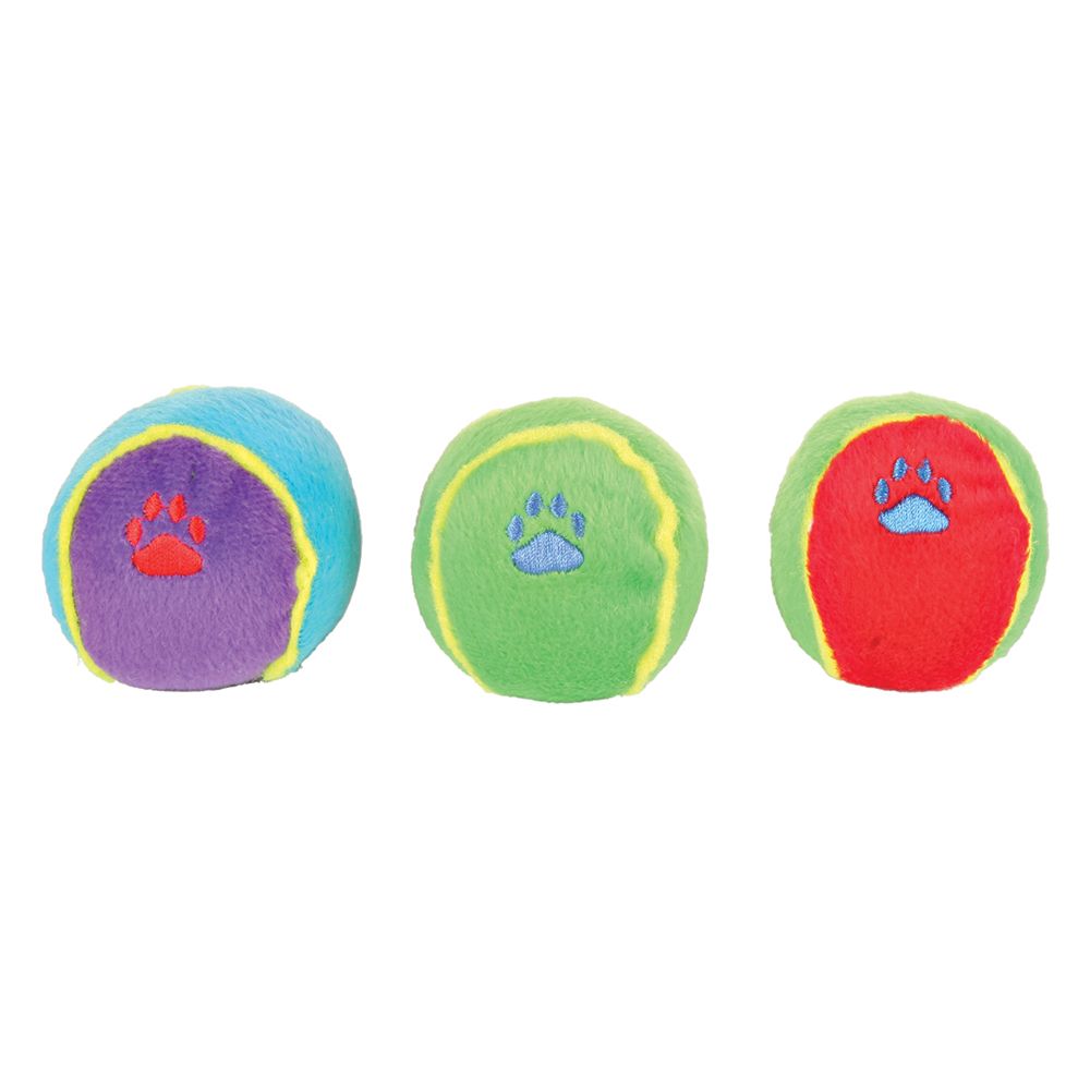 Trixie Colourful Toy Balls - 3 Balls: 6cm Diameter each