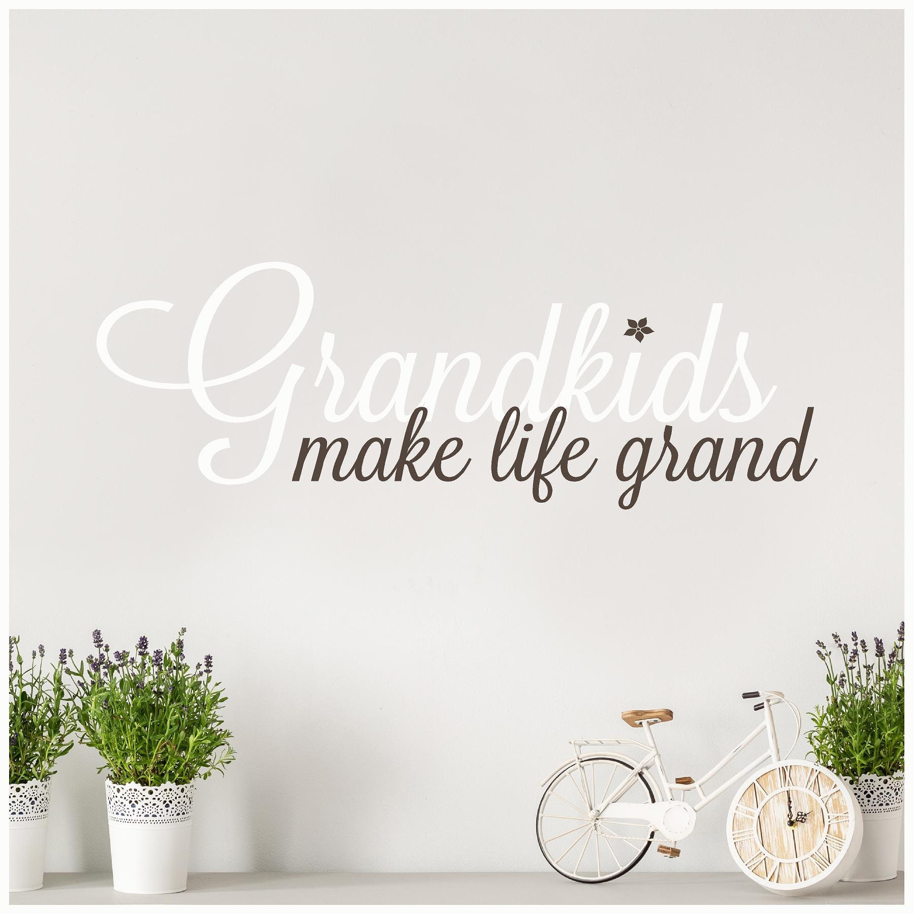 Grandkids Make Life Grand Customizable Wall Decal Vinyl Lettering Decals Sticker Words