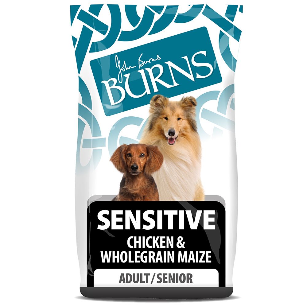 Burns Adult & Senior Sensitive - Chicken & Wholegrain Maize - 6kg