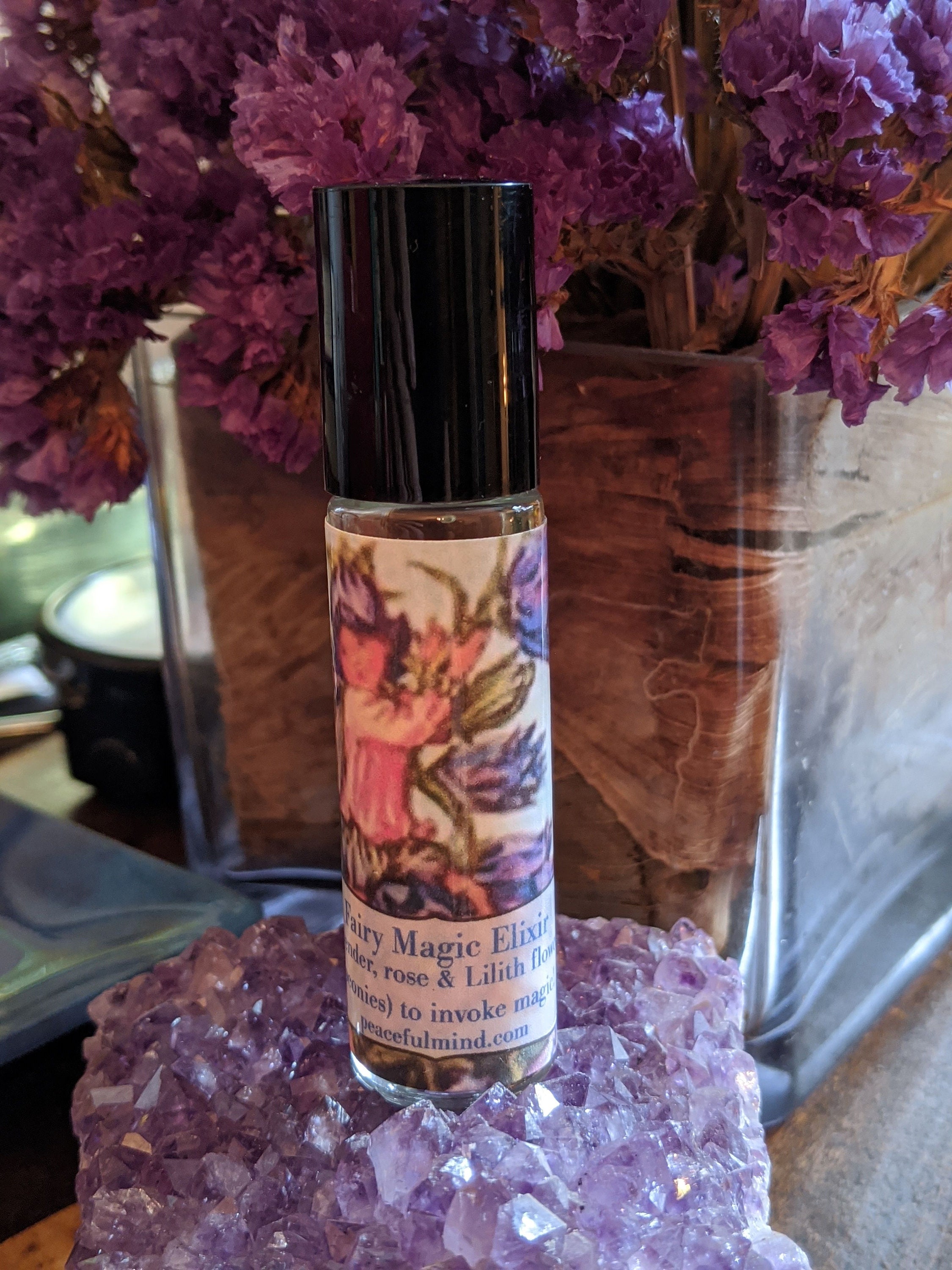 Fairy Magic Elixir, Essential Oil Blend, Lavender, Rose, Lilith Flower, Oil, Fey Perfume