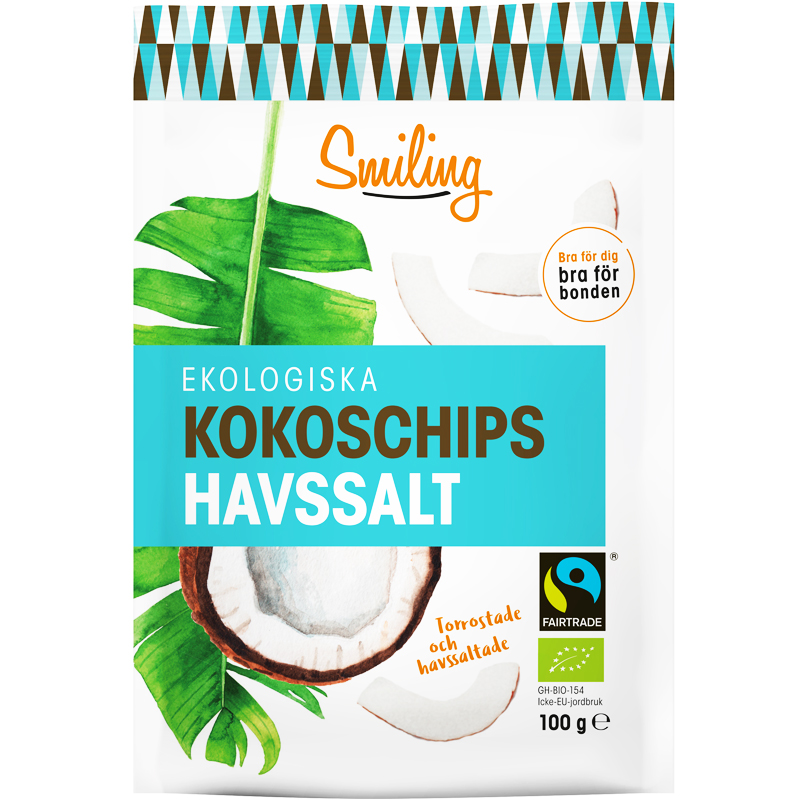 Smiling Kokoschips Havssalt - 33% rabatt