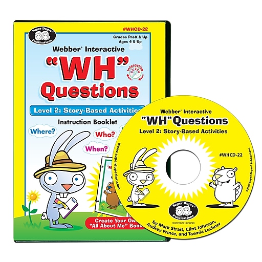 Super Duper Webber Interactive "WH" Questions CD-ROM, Level 2
