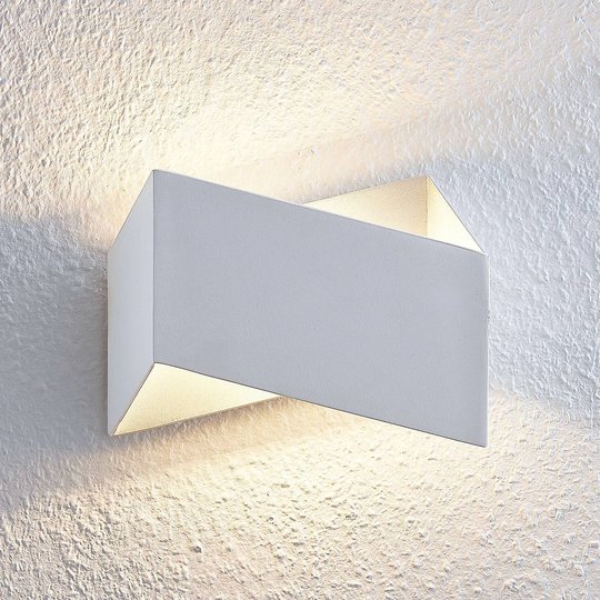 Arcchio Assona LED-seinävalaisin, valkoinen-hopea
