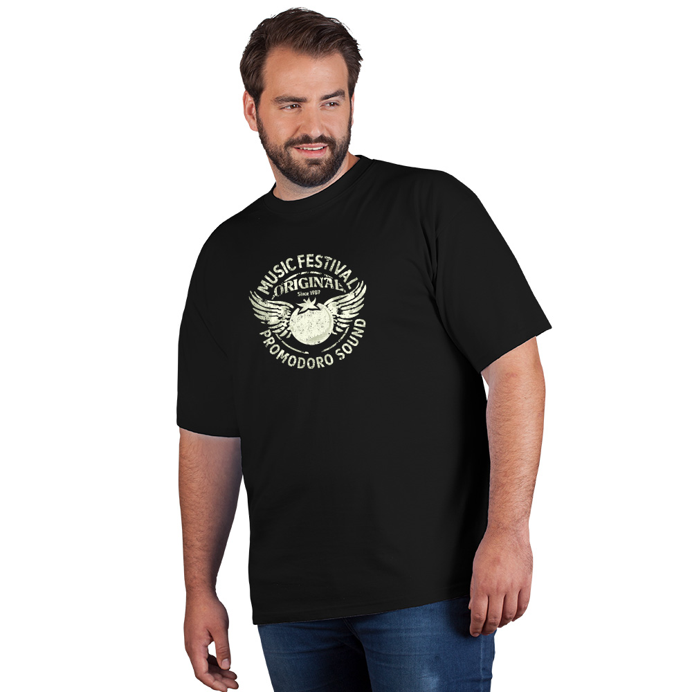 Print "promodoro sound" Premium T-Shirt Plus Size Herren, Schwarz, 4XL
