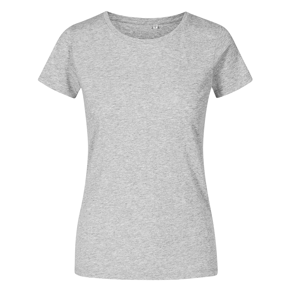 X.O Rundhals T-Shirt Plus Size Damen, Grau-Melange, XXXL