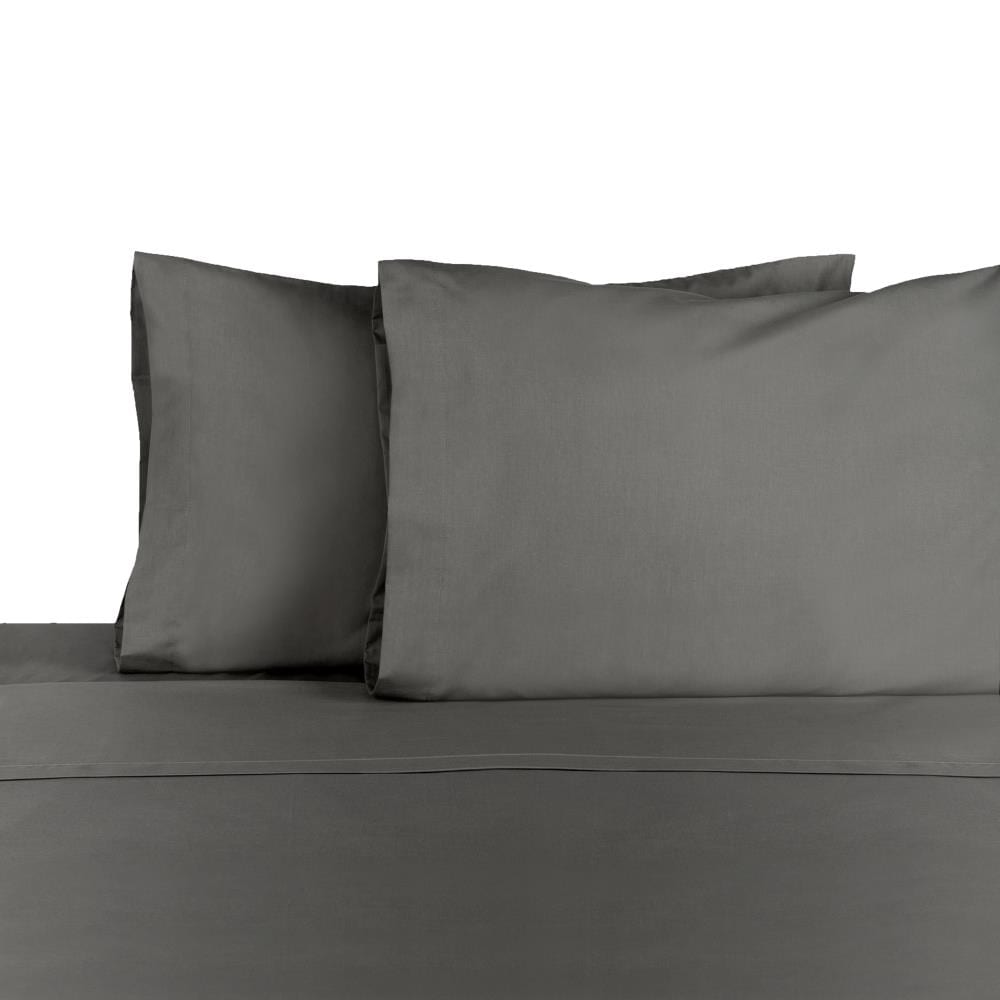 WestPoint Home Martex 225 Thread Count Sheet Full Cotton Blend Bed Sheet in Gray | 028828991867