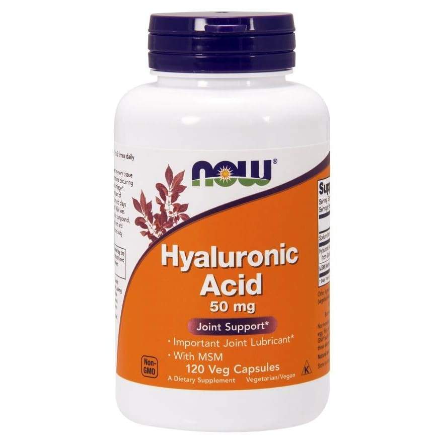 Hyaluronic Acid with MSM, 50mg - 120 vcaps