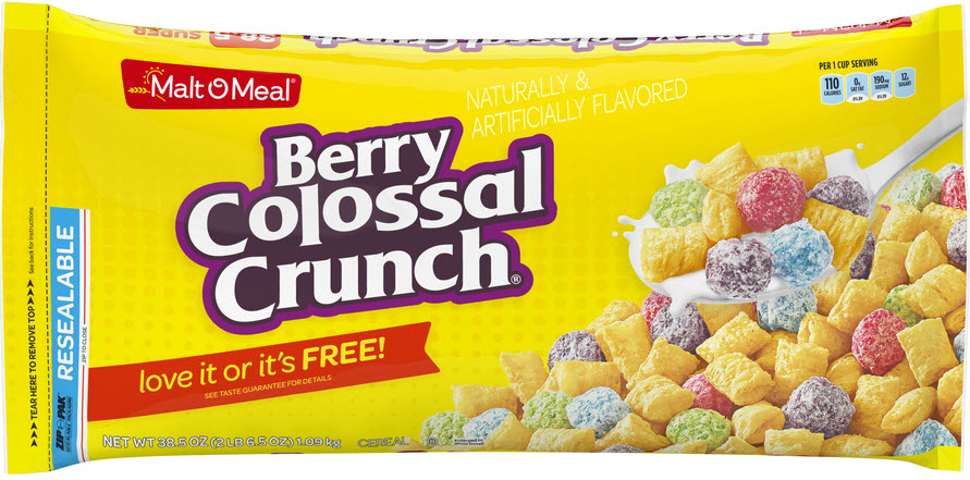Malt-O-Meal Berry Colossal Crunch Cereal 978g
