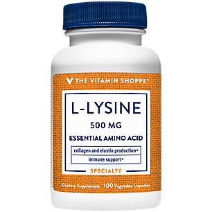 L-Lysine - Essential Amino Acid - Collagen & Elastin Production - 500 MG (100 Capsules)