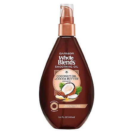 Garnier Whole Blends Smoothing Oil with Coconut Oil & Cocoa Butter Extracts - 3.4 fl oz
