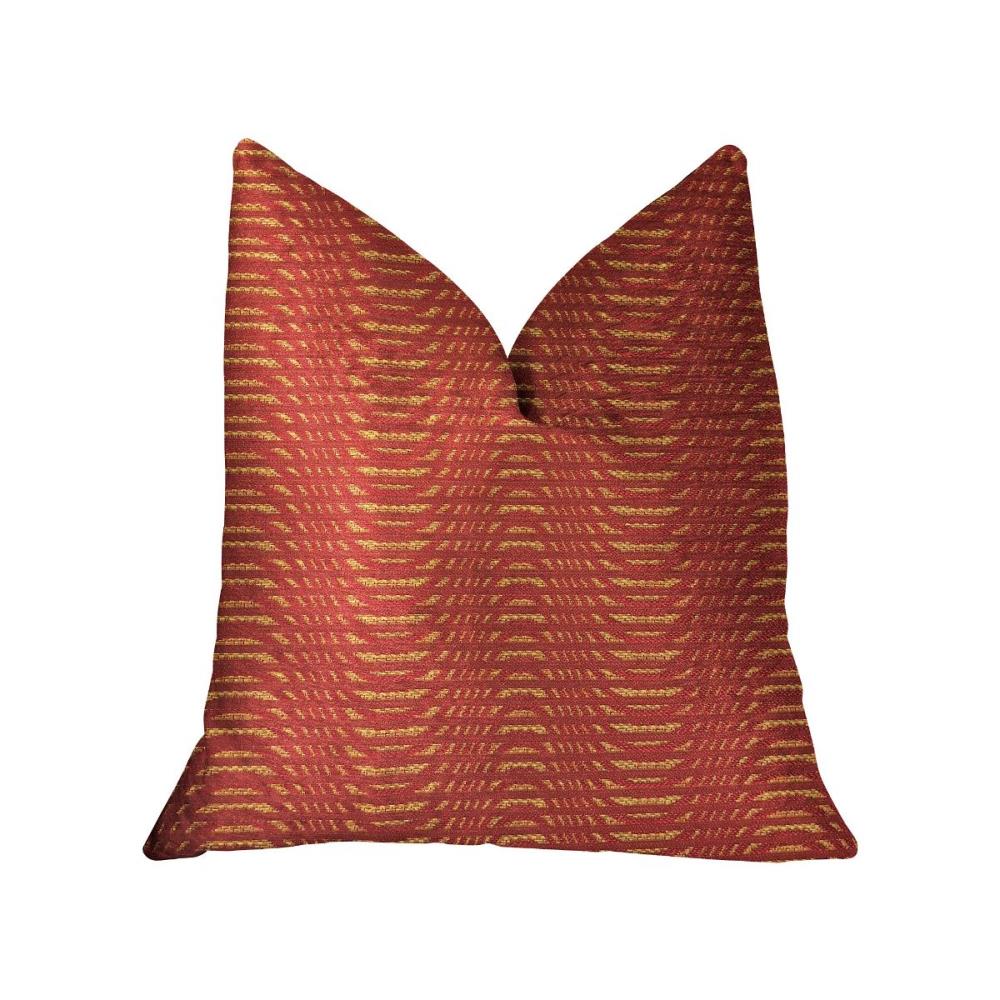 HomeRoots Josephine 12-in x 20-in Red Blend Indoor Decorative Pillow | 326500