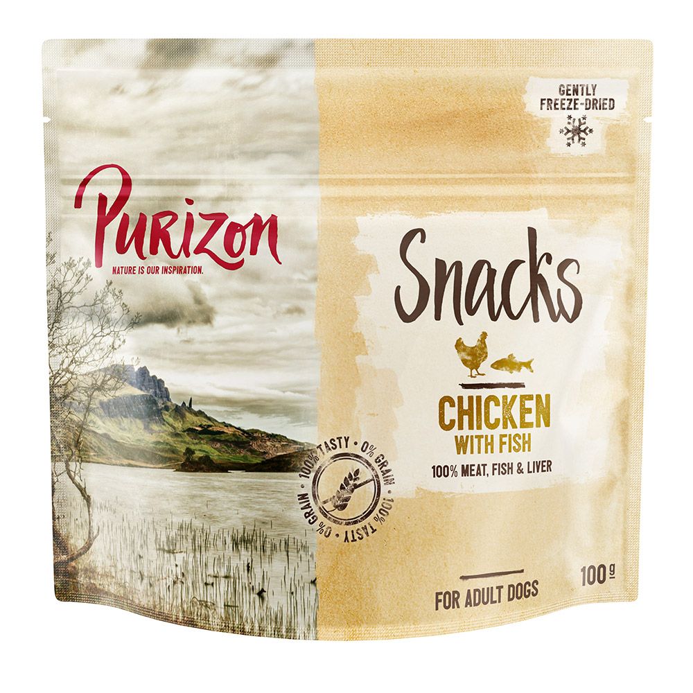 100g Purizon Grain-Free Dog Snacks - Special Price!* - Chicken & Fish (100g)