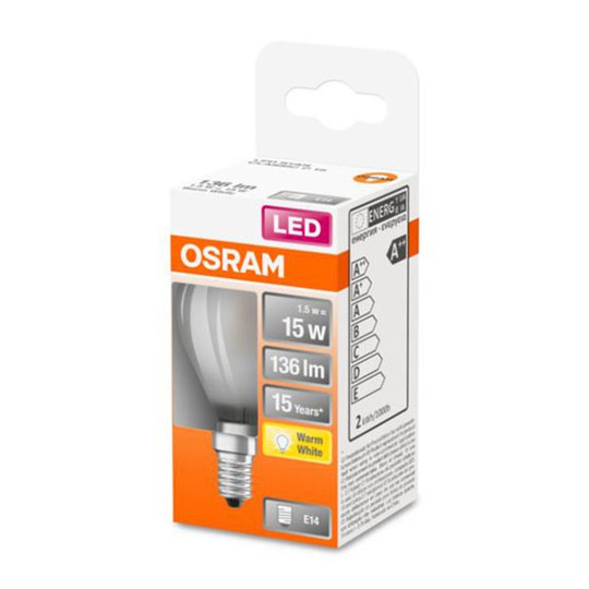 OSRAM Classic P -LED-lamppu E14 1,5W 2 700 K matta