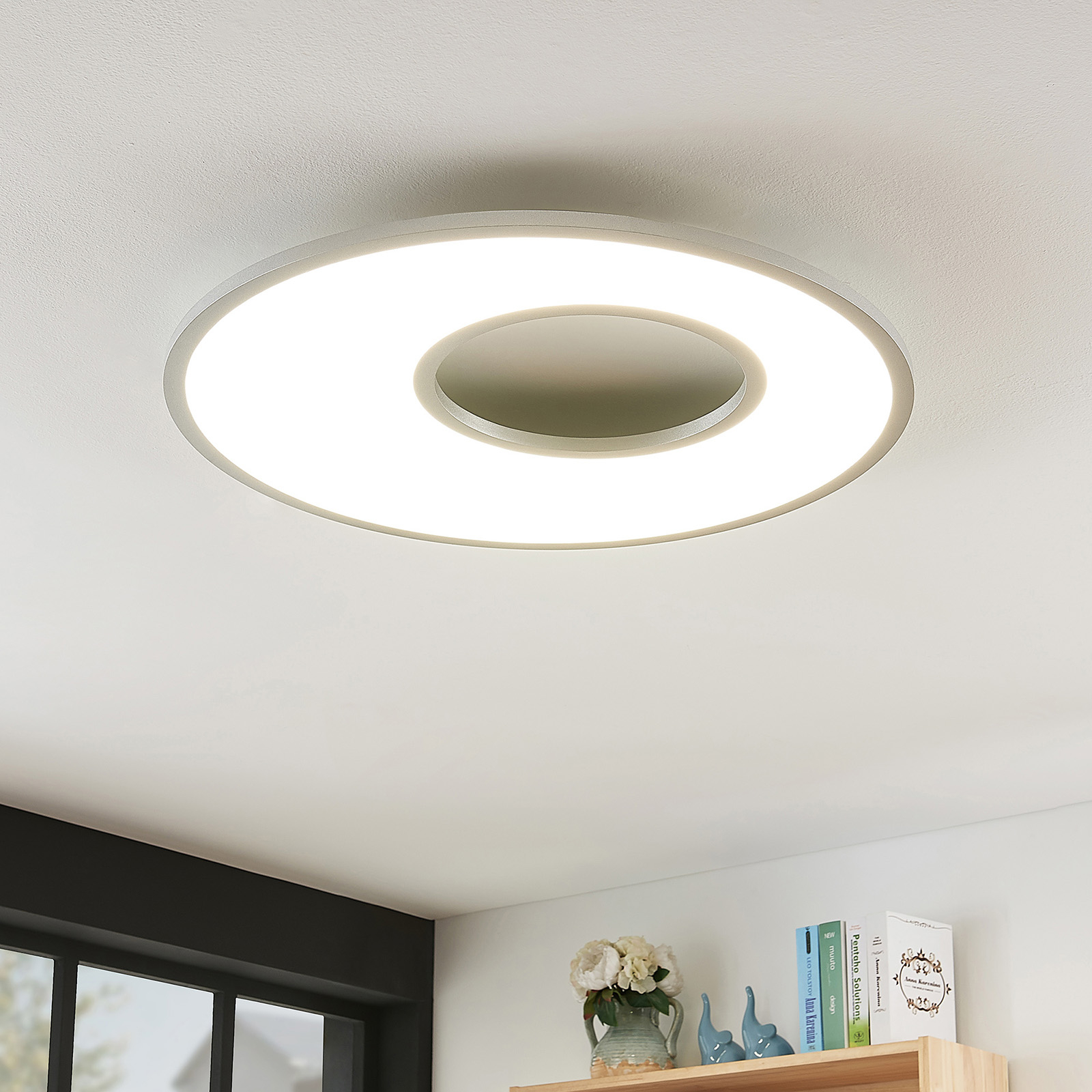 LED-kattovalaisin Durun, CCT, pyöreä, 60 cm