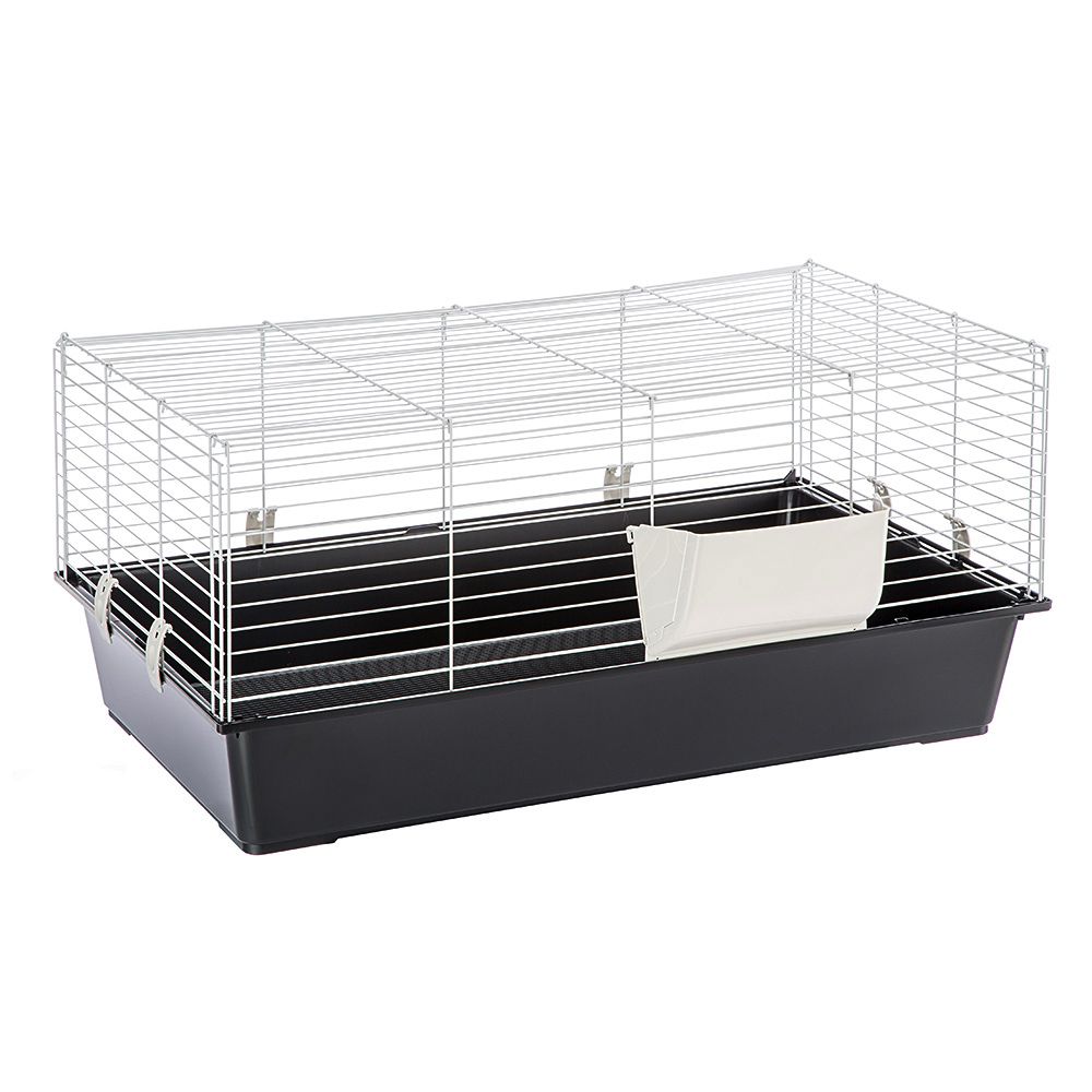 Piggy Basic Rabbit & Guinea Pig Cage - Black: 95 x 57 x 46 cm (L x W x H)
