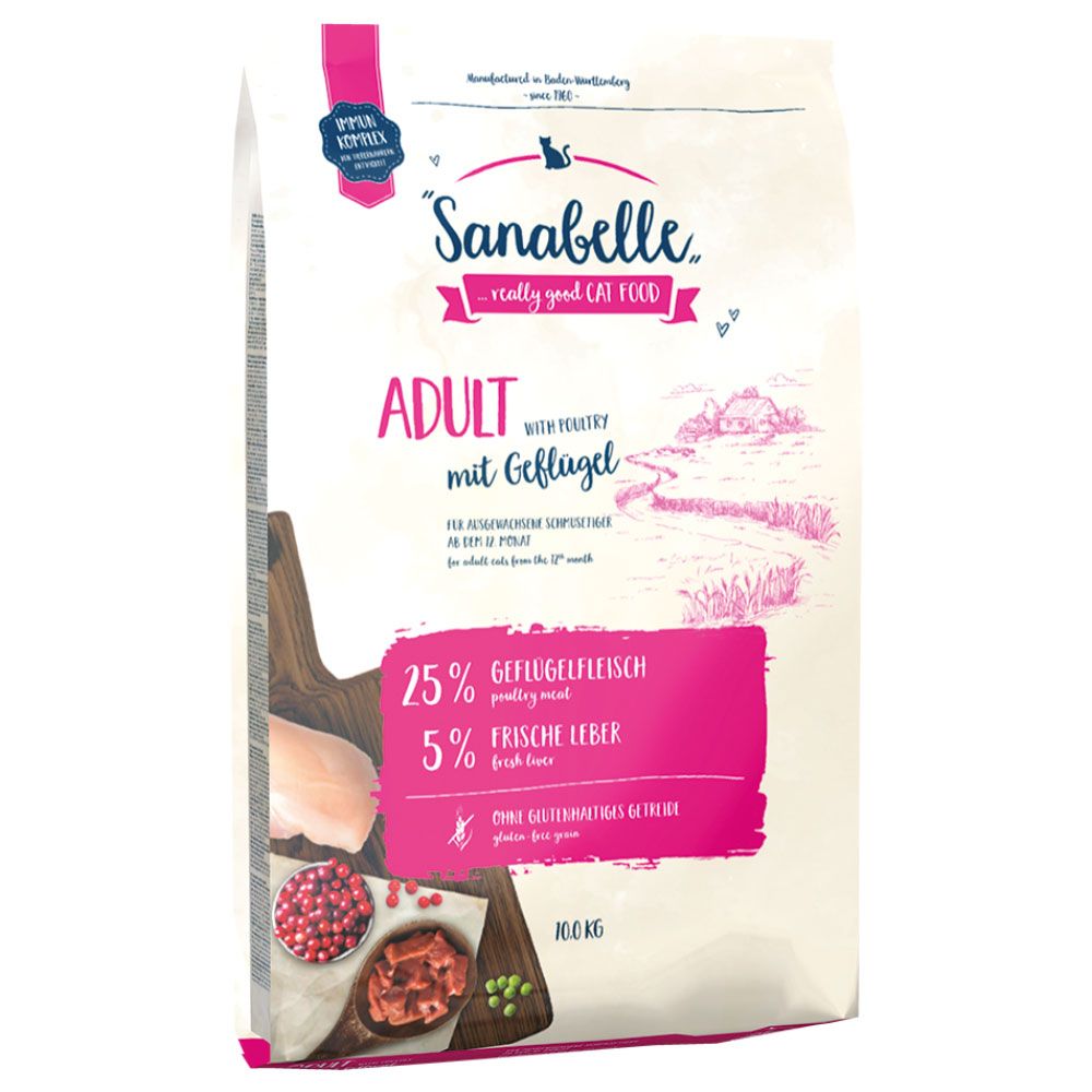 Sanabelle Dry Cat Food Economy Packs 2 x 10kg - Sensitive with Lamb