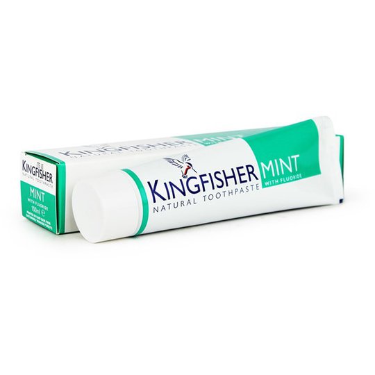 Kingfisher Naturlig Tandkräm Mintsmak & Fluor, 100 ml