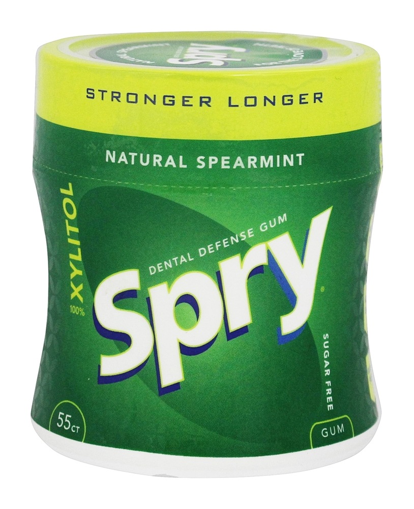 Xlear - Spry Stronger Longer Natural Xylitol Gum Spearmint - 55 Piece(s)