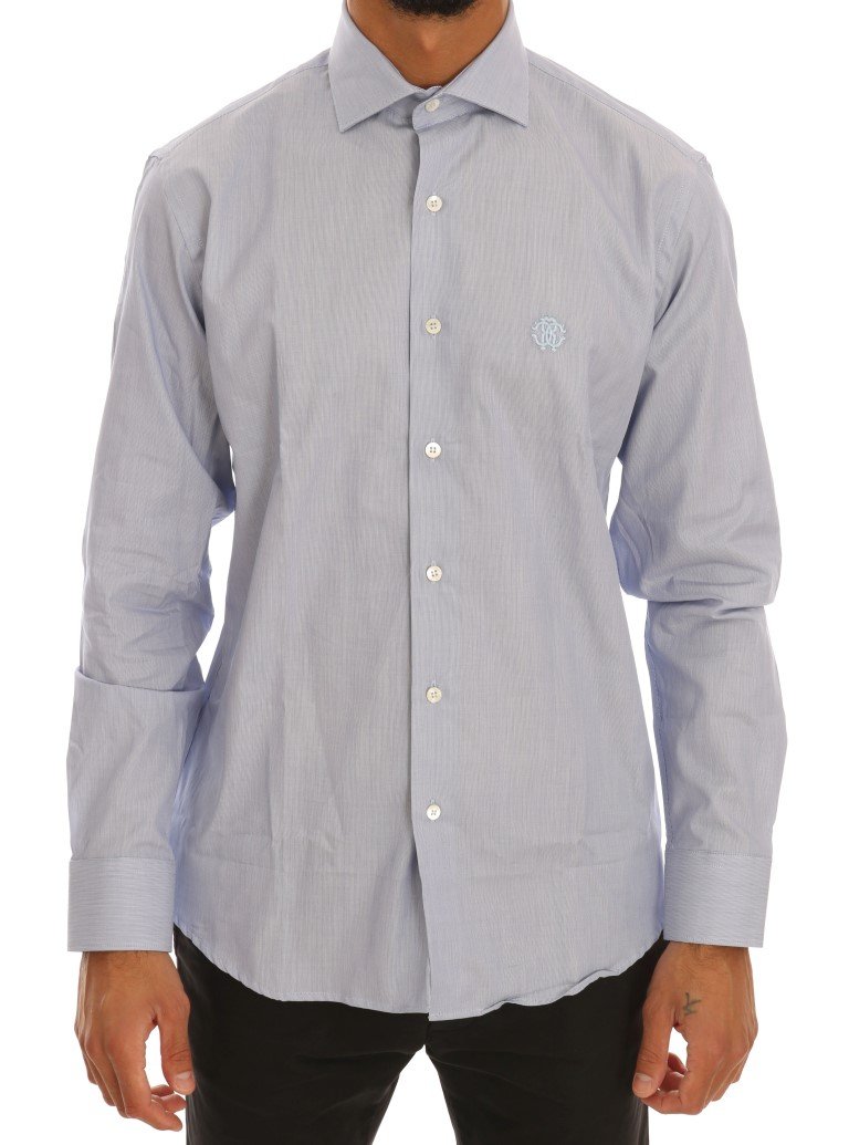 Cavalli Men's Shirt Blue TSH1484 - 39
