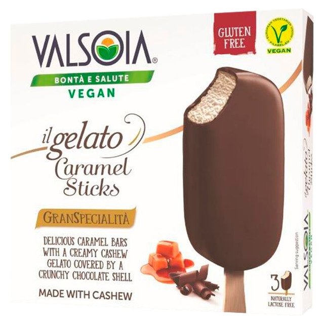 Valsoia Cashew Caramel Sticks Gelato