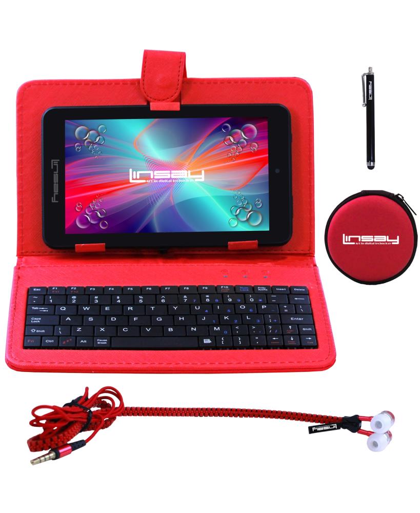 LINSAY 7-in Wi-Fi Only Android 10 Tablet with Accessories with Case Included; Pen Included; | F7XHDBKR