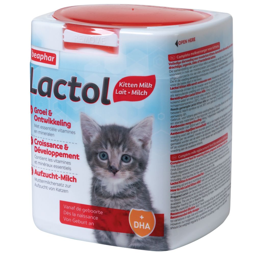 beaphar Lactol Milk Replacer for Kittens - Saver Pack: 3 x 500g