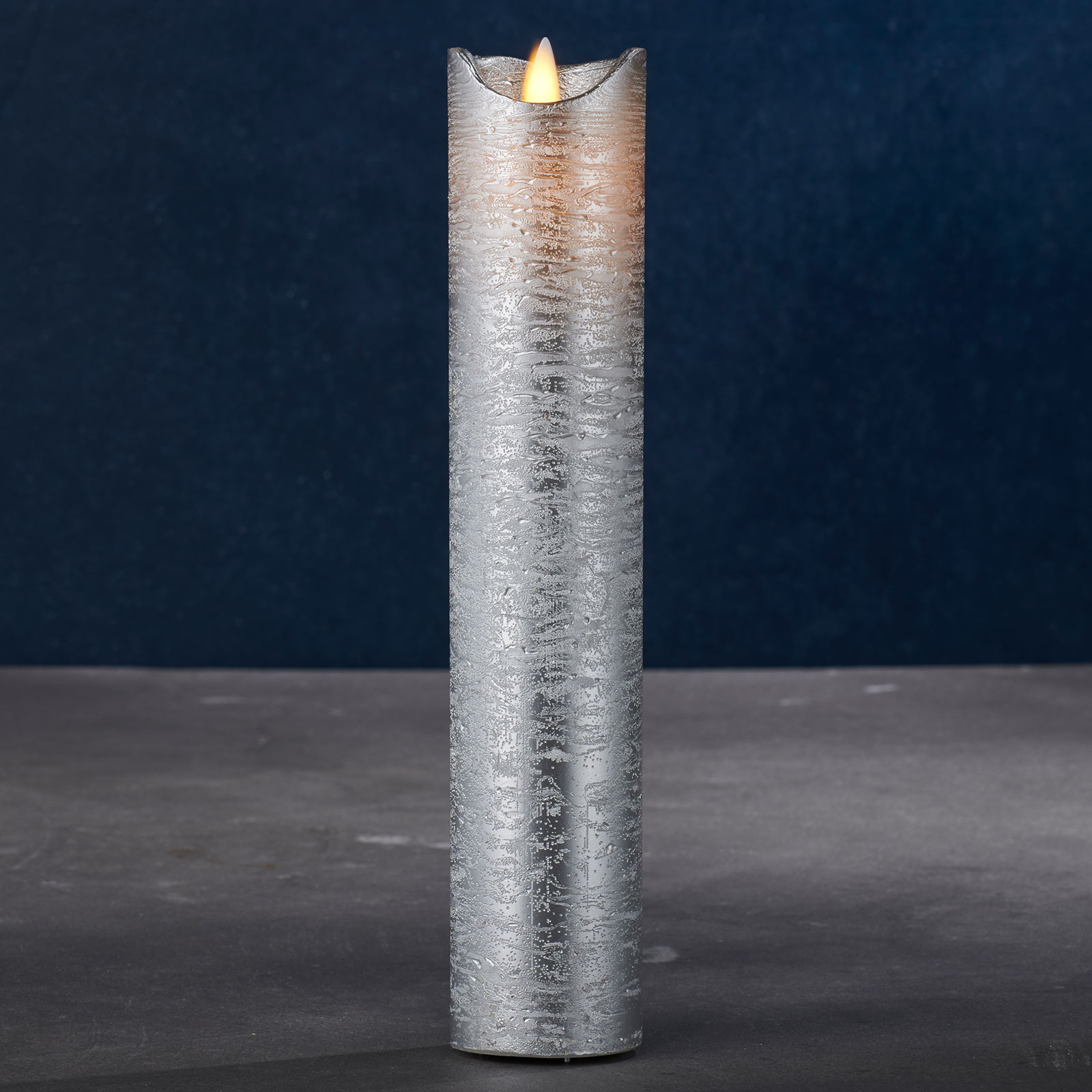 Kynttilä Sara Exclusive hopea Ø 5 cm korkeus 25cm