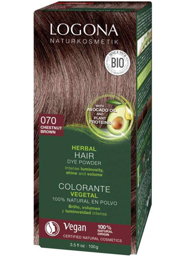 Logona Herbal Hair Dye Powder Chestnut Brown