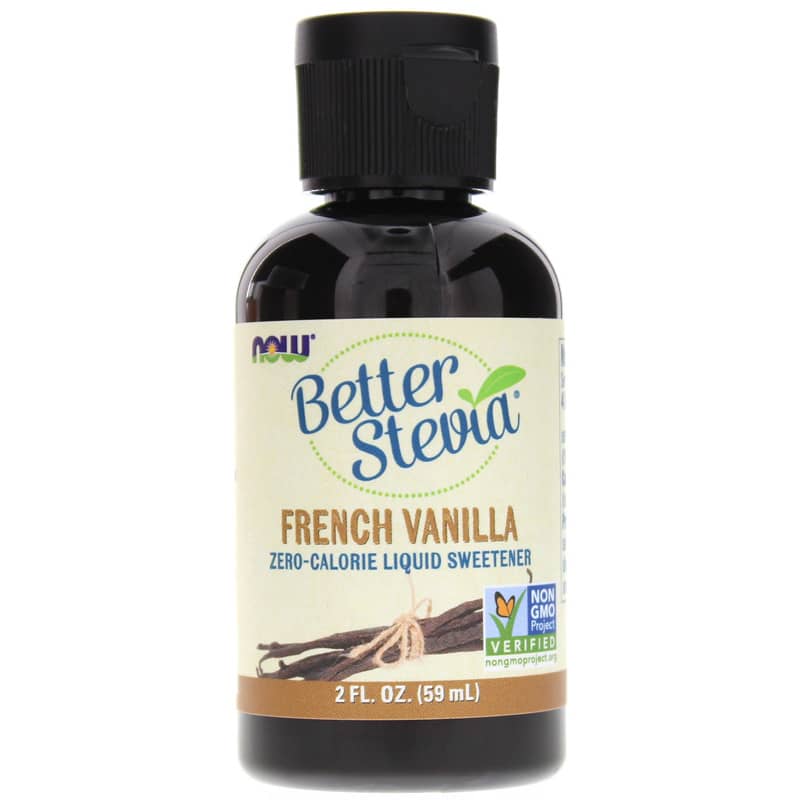 NOW Foods Better Stevia Liquid Sweetener French Vanilla 2 Oz