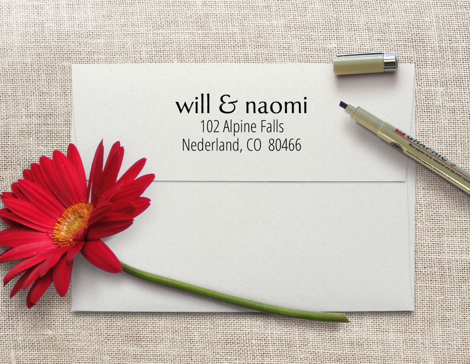 Custom Return Address Stamp, Wedding Gift, Housewarming Self-Inking Address Stamp, Stamp For Couples
