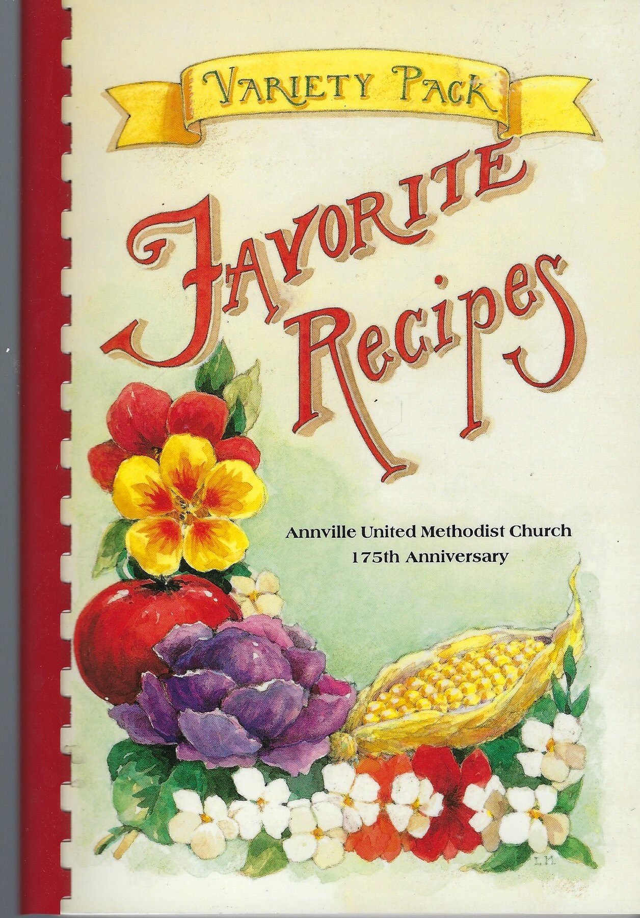 Annville Pennsylvania Vintage United Methodist Church Favorite Recipes Cookbook Pa Community Collectible Souvenir Spiral Bound Rare Book