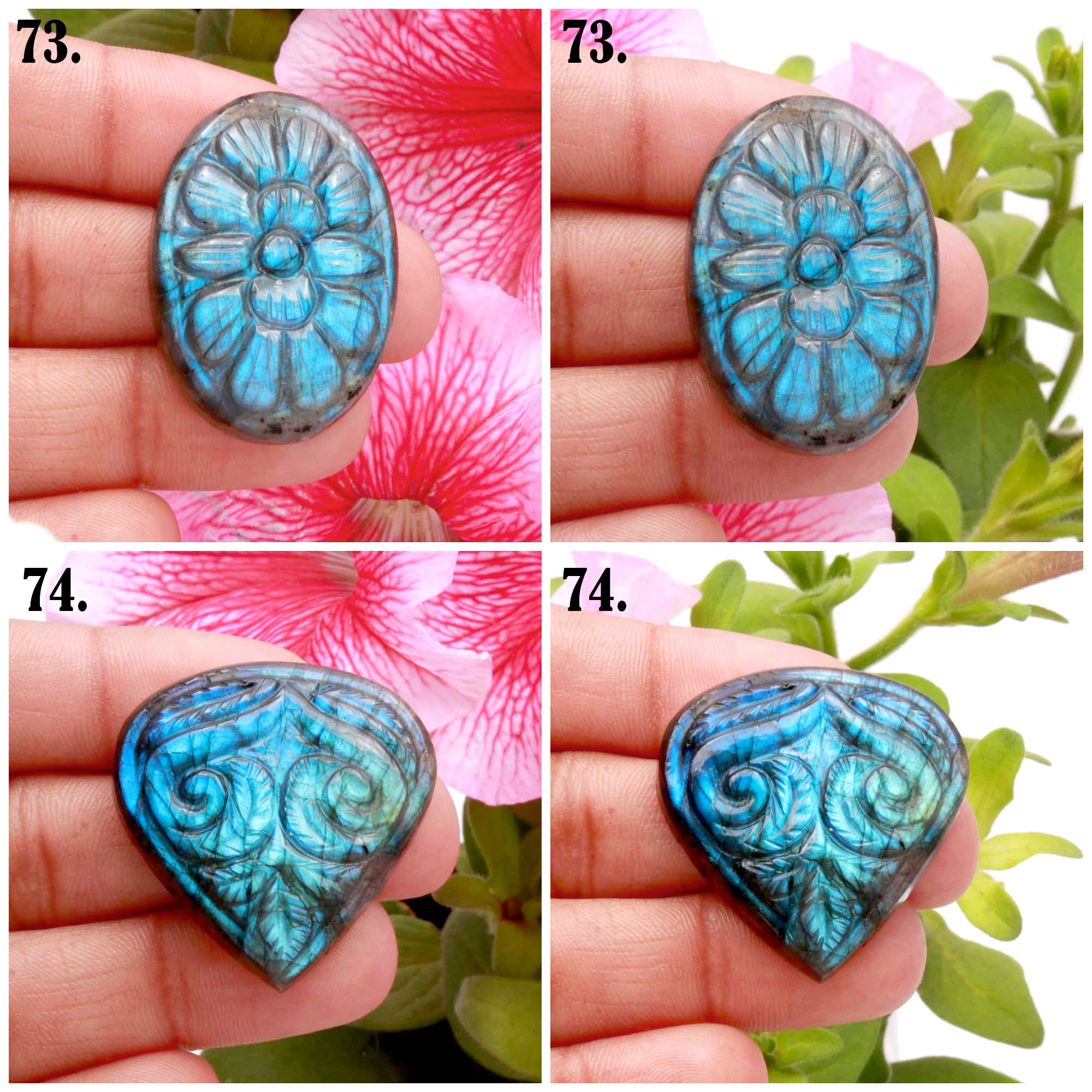 Blue Fire Labradorite Gemstone, Loose Gemstone Carving For Making Wire Pendant, Carving, Stone