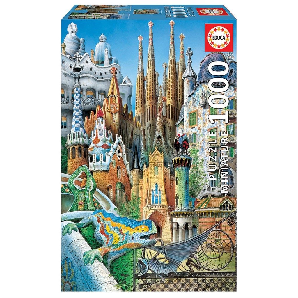 Educa - Puzzle 1000 - Gaudi Collage - Miniature (011874)