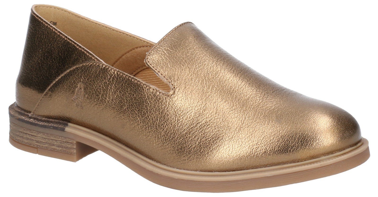 Hush Puppies Women's Bailey Bounce Slip On Flats Various Colours 29224 - Antique Gold Leather 3
